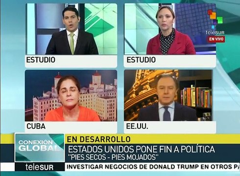 EEUU: sectores reaccionan por fin de política Pies Secos, Pies Mojados