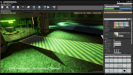 Silent Dev Stream: Tuebor Game - Unreal Engine: Skullball map Tollway