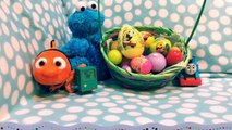 Opening Easter Egg Surprise Toys Disney Cars, Nemo, Beemo, Thomas & Friends Train by FamilyToyReview