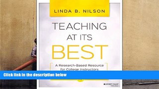 FREE [PDF]  Teaching at Its Best: A Research-Based Resource for College Instructors PDF [DOWNLOAD]