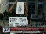 24oras: Mga taga-SC, galit sa paggipit ni PNoy kay Corona at sa hudikatura