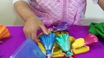 Play Doh Surprise Eggs With Disney Princess MagiClips Toys