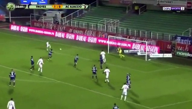 1-1 But de Mouaad Madri - Troyes AC - AC Ajaccio - 13.01.2017 HD
