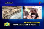 Puente Piedra: vías afectadas tras desmanes durante protesta contra peaje