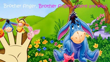 Winnie the Pooh Finger Family Nursery Rhymes Lyrics
