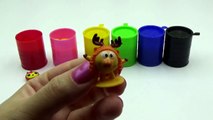 Colors Slime Bath Time with Surprise Toys Masha and the Bear Smeshariki Winx Smurfs * Rainbow