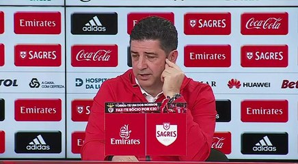 Rui Vitória fala sobre Grimaldo e Eliseu