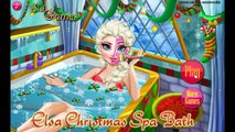 Frozen - Elsa Christmas Spa Bath - Dress Up Game