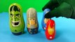 Marvel Avengers Nesting Matryoshka Dolls Stacking Cups Toy Surprises with Captain America and Thor