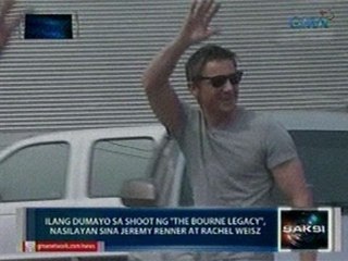 Saksi: Ilang dumayo sa shoot ng 'The Bourne Legacy' nasilayan ang mga bida ng pelikula
