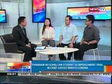 NTG: Pananaw ng ilang law students sa impeachment trial ni Corona (012712)