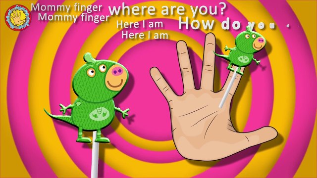 PJ Masks Pig Lollipop Finger Family. Superhero Nursery Rymes