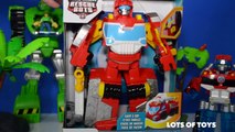 Transformers Rescue Bots Heatwave Fire Truck and Blades the Flight Bot Save Equestria Toy Review