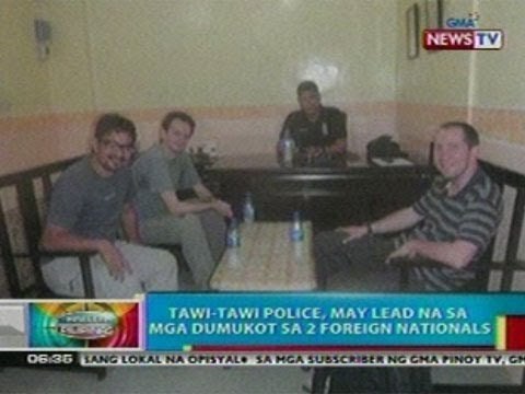 BP: Tawi-tawi police, may lead na sa mga dumukot sa 2 foreign nationals