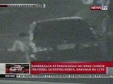 QRT: Pananagasa at pananaksak ng   Chinese national sa dating   nobya, nakunan ng CCTV