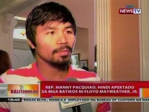 BT: Pacman, hindi apektado sa mga batikos ni Floyd Mayweather, Jr.