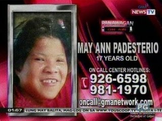 OC: Nawawala: May Ann Padesterio