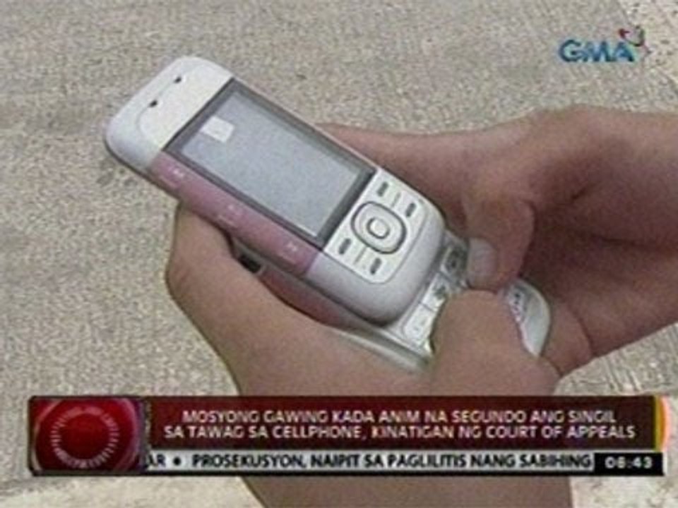 Mosyong gawing kada anim na segundo ang singil sa tawag sa cellphone, kinatigan ng Court of Appeals