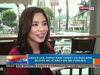 NTG: Grace Lee, hindi raw sanay sa biglang buhos ng atensyon ng publiko (020312)
