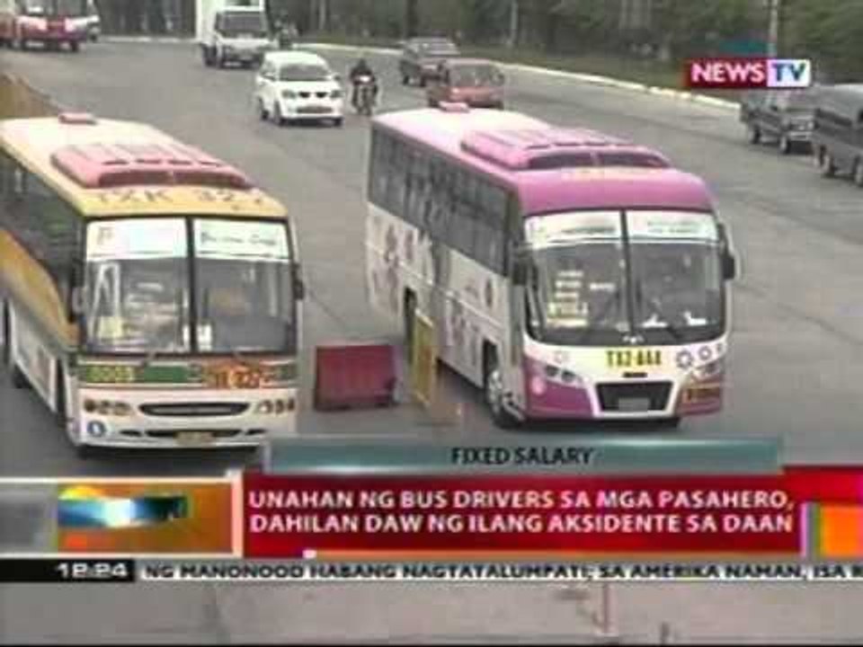 BT: Unahan ng bus drivers sa mga   pasahero, dahilan daw ng ilang   aksidente sa daan