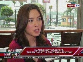 SONA: Kapuso host Grace Lee, 'di raw sanay sa buhos ng atensyon