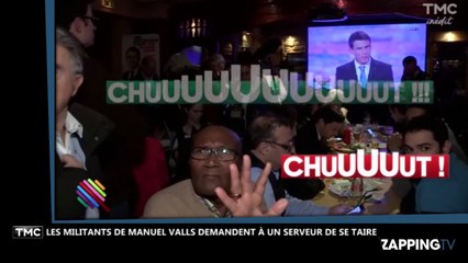 Primaire de la gauche : les militants de Manuel Valls font taire un serveur ! (vidéo)