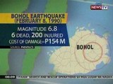 BP: 2 lindol na ang tumama sa bansa   na sinlakas ng nangyari sa   Visayas kahapon