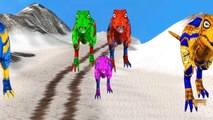 3D Animation Colors Hulk Gorilla Dinosaurs Finger family Nursery Rhymes for Children, Babies, Kids