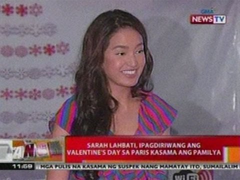 BT: Sarah Lahbati, ipagdiriwang ang Valentine's day sa Paris kasama ang pamilya
