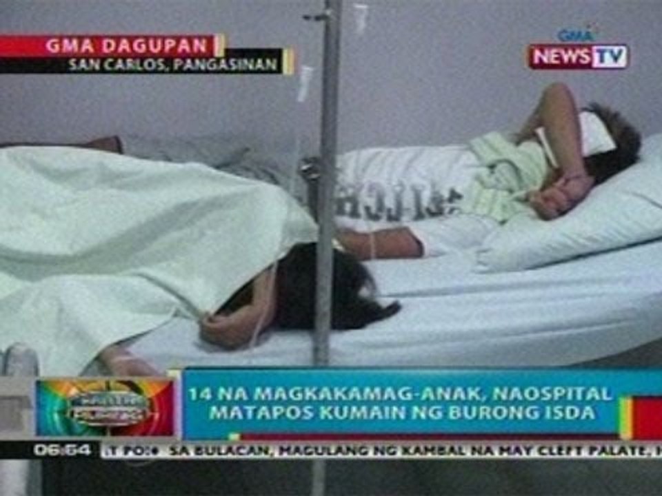 BP: 14 na magkakamag-anak sa Pangasinan, naospital matapos kumain ng burong isda