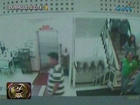 24 Oras: Pagyanig ng lindol sa Dumaguete City, nakunan ng CCTV sa isang hotel
