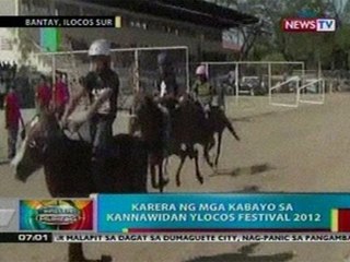 BP: Karera ng mga kabayo sa 'Kannawidan Ylocos Festival 2012'