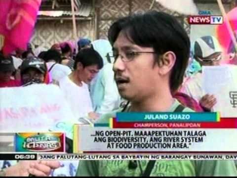 BP: Daan-daang magsasaka nagprotesta laban sa planong open-pit mining