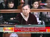 BT: Limang peso accounts ni Corona, idinetalye ni PSBank Pres. Garcia