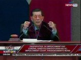 SONA: Pagpapatigil sa Impeachment kay Corona, hindi pa dinesisyunan ng SC