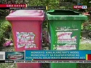 BP: Monkayo, kinilalang 'Nat'l Model Municipality' sa pagpapatupad ng ecological waste and mgmt act