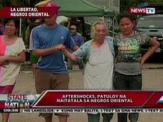 SONA: Aftershocks, patuloy na naitatala sa Negros Oriental