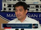 Saksi: Giit ng Palasyo, hindi   dapat makialam ang Korte   Suprema sa paglilitis kay   Corona