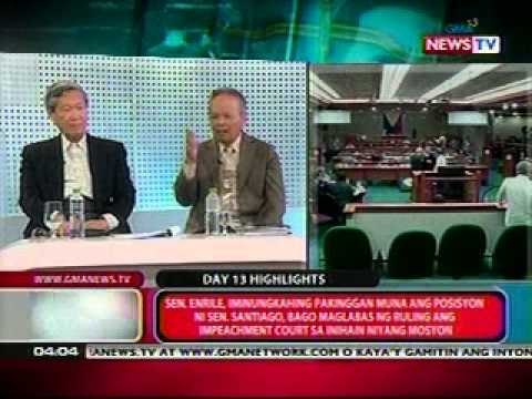 GMA NewsTV Livestream: Day 13 of the Impeachment Trial of CJ Corona