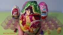 10 Surprise Eggs Kinder Maxi Easter Edition Hello Kitty Full HD