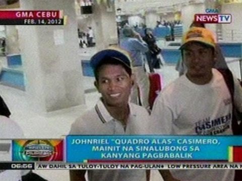 BP: Johnriel Casimero, mainit na sinalubong sa pagbabalik sa Cebu