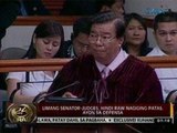 24 Oras: Limang Senator-Judges, hindi raw nagiging patas, ayon sa Depensa