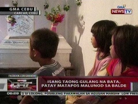 QRT: 1-taong gulang na bata sa Cebu, patay nang malunod sa balde