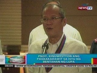 BP: PNoy, kinuwestyon ang   pagkakadawit sa isyu ng bentahan   ng lupa sa Baguio