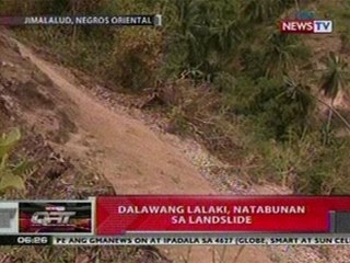 QRT: 2 lalaki sa Negros Oriental,   natabunan sa landslide