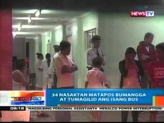 NTG: 34 sugatan matapos bumangga at tumagilid sa Alabang ang isang bus ng Jac Liner (021412)