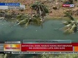 BT: Artificial dam sa Negros Oriental, nabuo nang matabunan ng gumuhong lupa ang ilog