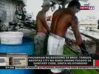 OC: Pagawaan ng bagoong sa Navotas City na hindi pasado sa sanitary code, sinita ng otoridad