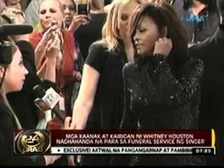 24oras: Funeral service para kay   Whitney Houston, mapapanood sa   internet