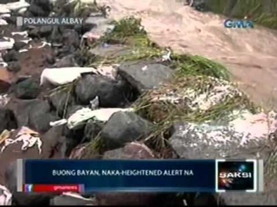 Saksi: Posibleng pag-apaw ng ilog, mahigpit na binabantayan ng mga residente ng Polangul, Albay